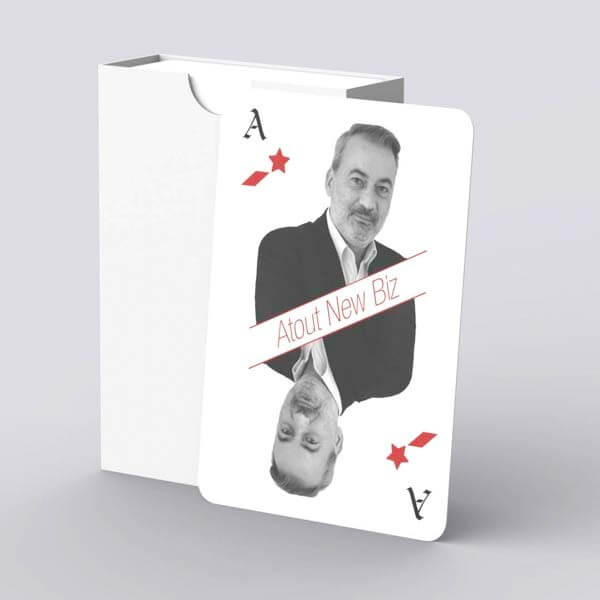 Carte à jouer photo membre de agence de communication Christophe