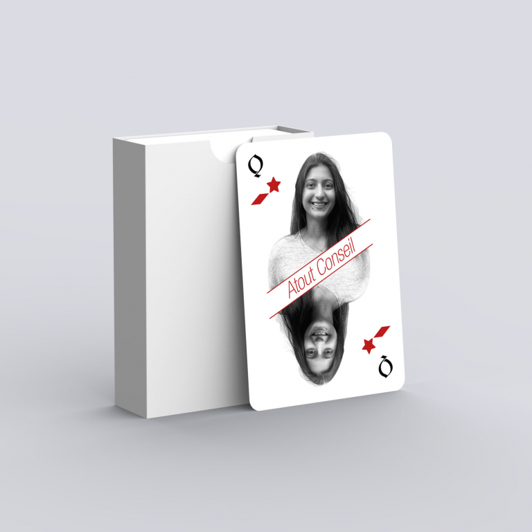 Carte à jouer photo membre de agence de communication Faranaze Mitha chef de projet