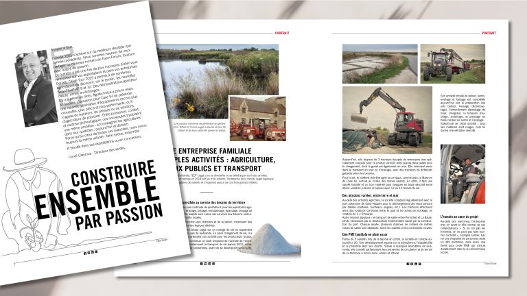 Les pages intérieures du leaflet du magazine Farm Forum de Case IH